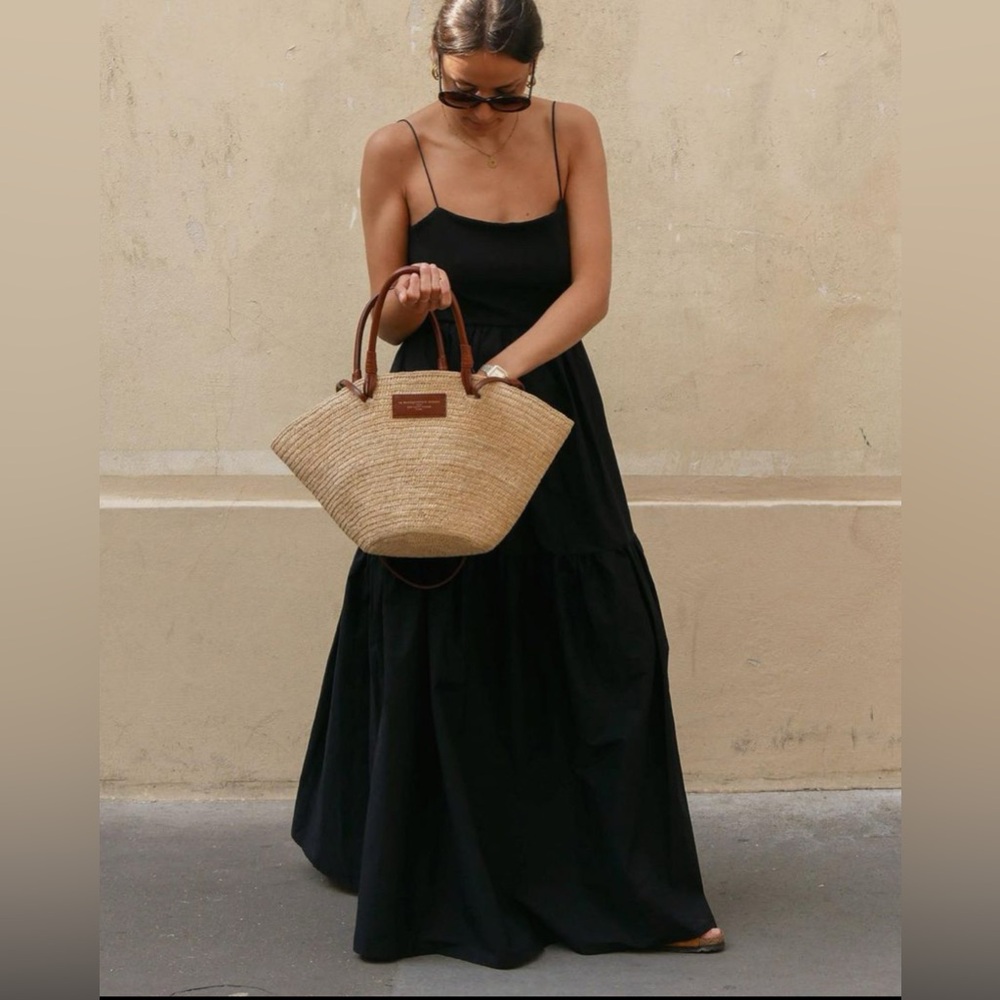 Commense Black backless Maxi Dress
